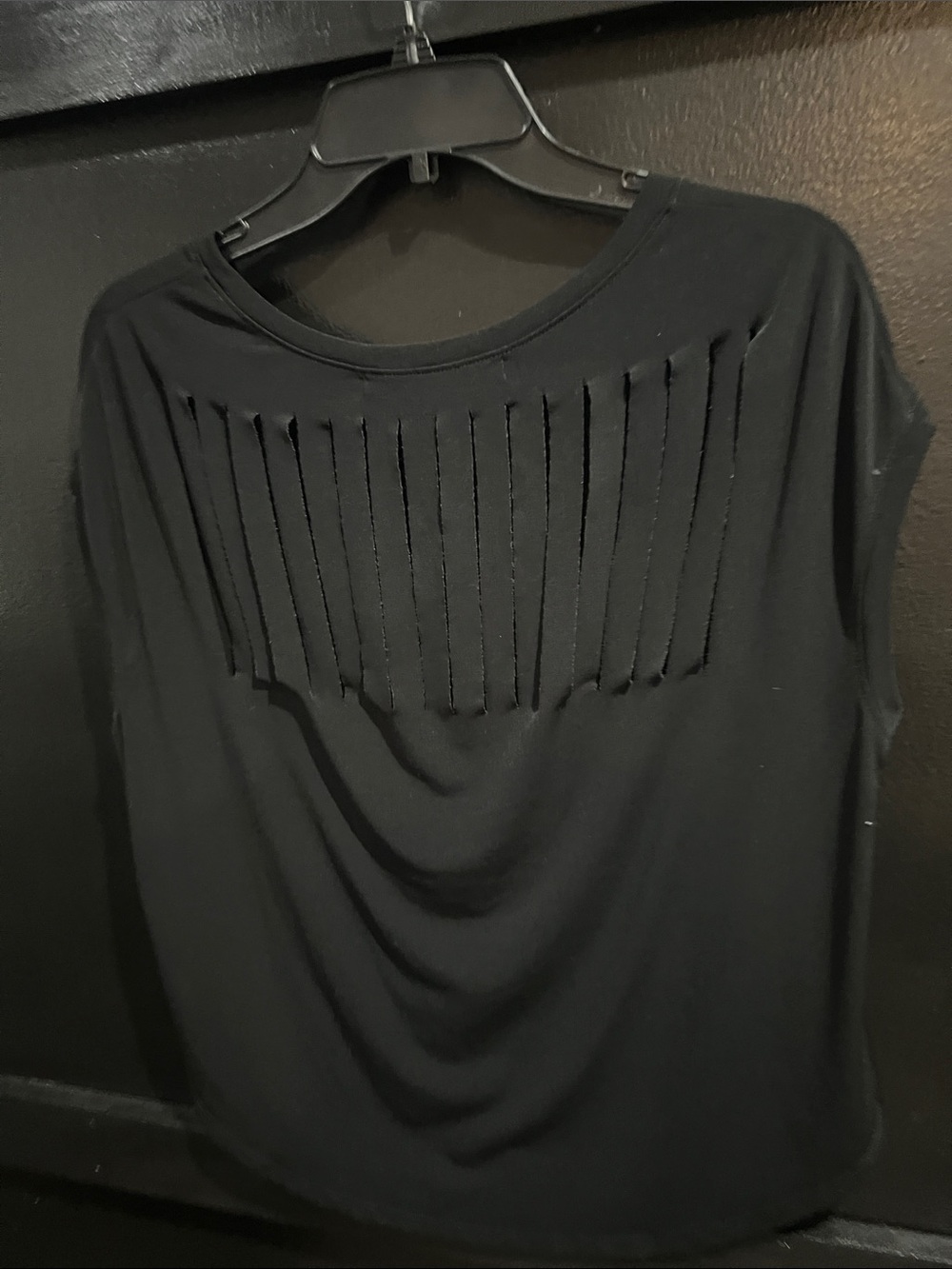 Graham & Spencer | Black Short Sleeve Top | Size Small Petite - Picture 9 of 16